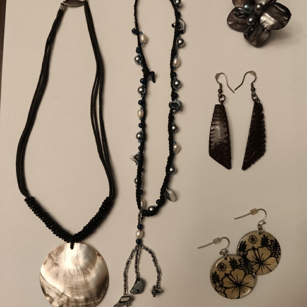 Shell Jewelry Tropical Pearls Island